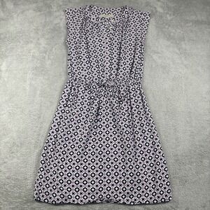 Ann Taylor Loft Dress Women's Floral Sleeveless Tie Belted Waist Size XS